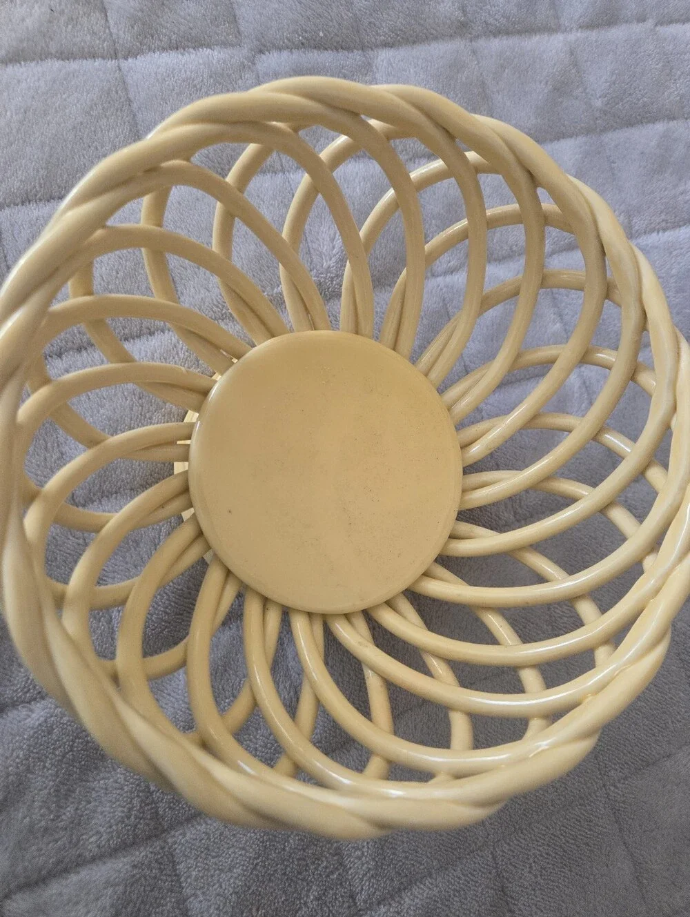 Yellow Woven Ceramic Bowl